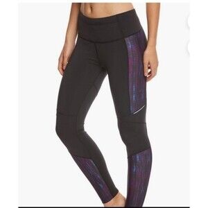 prAna‎ Black Kaleidoscope Ergo Leggings Size Small